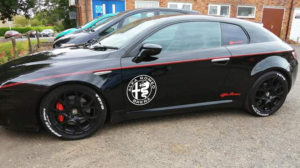 Alfa Romeo Brera Large Decal White - Image 3