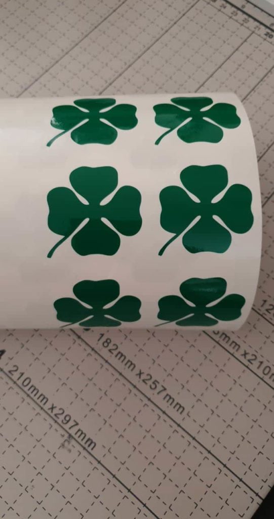Cloverleaf - four leaf clover, racing heritage emblem 4cm x 4cm - Image 4