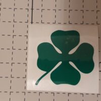 Cloverleaf - four leaf clover, racing heritage emblem 4cm x 4cm