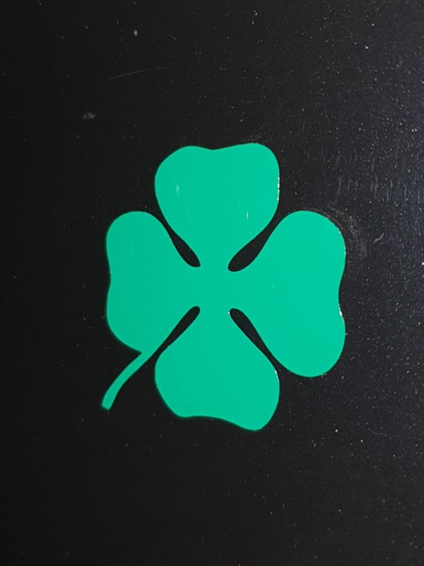 Cloverleaf - four leaf clover, racing heritage emblem 4cm x 4cm - Image 3