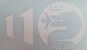 White Alfa Romeo 110 year Commemorative vinyl sticker-No Text