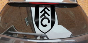 Fulham Football Club Large Black Vinyl Decal 300mmx400mm - Image 2