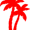 Palm Tree Tropical Vinyl Decal Sticker 440 x 590mm - Choose colour